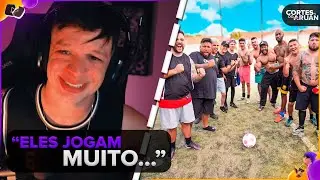 ARUAN REAGE: FUTEBOL FOI INCRÍVEL COM MEUS AMIGOS !! 🔥🙅🏻‍♂️ ⚽️ (LEO DA HORNET) - Cortes do Aruan