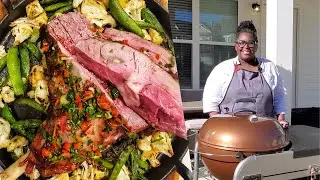 Smoked leg of lamb | Weber Connect Smart Grilling Hub | setup and demo | Sweet Savant