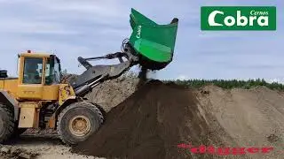 Cobra Loader Screening Bucket for topsoil #drdigger #attachmentspecialists