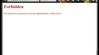 Wamp server: 403 FORBIDDEN error fixed.