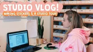 STUDIO VLOG | Экскурсия по студии и создание наклеек!