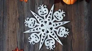 Paper cutting design l  paper pumpkin | Halloween decor 