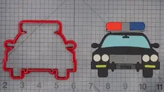 Police Car 266-D777 Cookie Cutter Set
