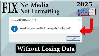 fix usb drive no media not formatting | how to fix usb pendrive problem | pen drive not formatting