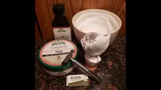 SOTD: Stirling Peach Soap / King C Gillette Razor / Stirling Peach Aftershave