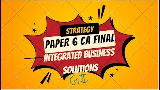 IBS single group strategy | CA Final Paper 6