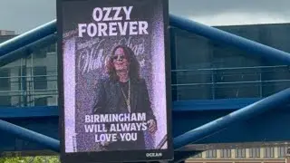 Ozzy #Osbourne funeral procession in Birmingham, UK. Son of #Birmingham. R.I.P #Ozzy. #ozzyosbourne 
