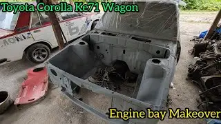 Toyota Corolla KE71 Wagon Engine Bay Makeover
