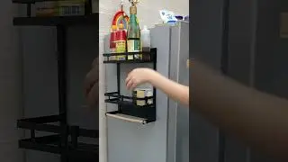 Must-Have Magnetic Rack for Your Fridge! #LifeHack #KitchenHacks