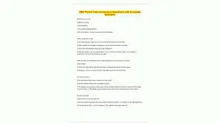 DMV Permit Test connecticut Questions with Complete Solutions81