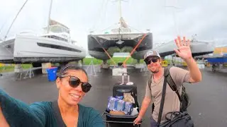Boat haul Out of the water - Lagoon 46