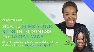 How to Hire Your Kids in your Business 2019 Link Update w/ MartinaBY