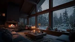 Cozy Fireplace Ambience | Soft Instrumental Music for Deep Relaxation