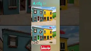 A city in contrast. Find 5 differences