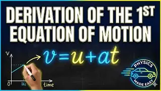 Deriving the first equation of motion with easy method 