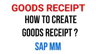 Goods Receipt | GR | MIGO | SAP MM
