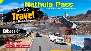Episode-01🚗Reached Nathula Pass! ⛰️❄️ 14,000 ft low oxygen👬 #Mountains #Pass #Adventure #Friends#ind