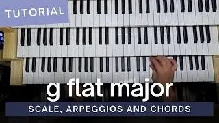 Ho to Play Gb Major Scale on Organ Manuals