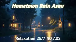 Hometown Rain ASMR 🌧️ Cozy Night Rain Sounds for Deep Sleep & Stress Relief