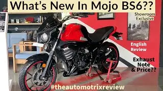 Mahindra Mojo BS6 Updates English Review|What's New in BS6Mojo|Exhaust Note|Features and Specs