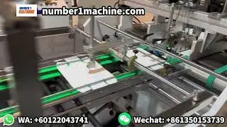 Automatic Hamburger Box Making Machine   Fast Food Packaging Production Line