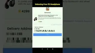Tao app Gifted me Free ₹0 Headphone #tao #freegift #shorts #unboxing