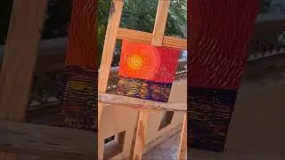 sunset abstract painting 🖼          #viralvideo #youtubeshorts #foryou #sunset #shorts #abstract