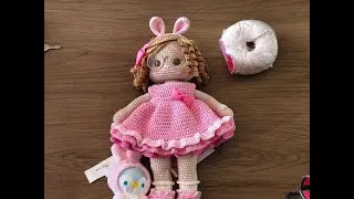 boneca coelinha amigurumi