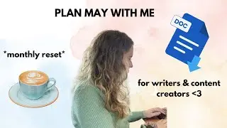 ✨ PLAN MAY WITH ME: for indie authors & content creators 💌 *monthly reset*