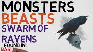 Beast #74: Swarm of Ravens (DnD 5E Monsters)