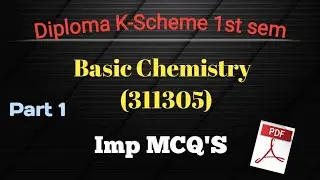 Basic Science(Chemistry) 311305 ||Imp MCQ's|| First Sem|| #msbte #solution  #diploma #msbtediploma