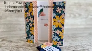 How to make a Floating Gate Fold card using Stampin' Up! Regency Park Suite