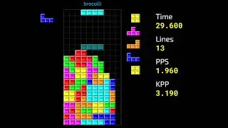 Tetris 40L Sprint in 52.75s