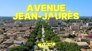 Avenue Jean-Jaurès, vue du ciel