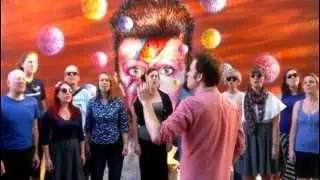 The Pop Up Choir performing David Bowie's 'Space Oddity' in Brixton