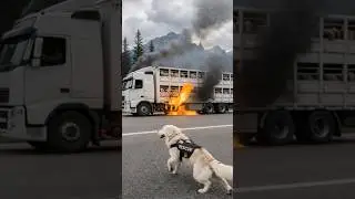 K9 Dog Saved the Sheep From a Dangerous Situation  #dogs #rescue  #animals