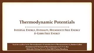23b Thermodynamic Potentials