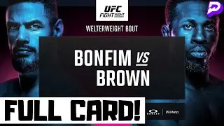 UFC Fight Night Bonfim vs Brown Predictions & Full Card Breakdown - UFC Vegas 111 Betting Tips