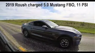 Roush supercharged 5.0 Mustang VS Evolution 9 MR FP Red 30 PSI E85
