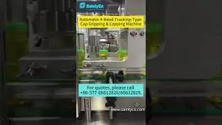 Automatic 4-Head Capping Machine-Saintyco #machine #factory