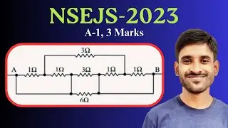 NSEJS 2023 Physics | Part A-1 | The equivalent resistance (a) 3/4 &Omega; (b) 4/3 &Omega; (c) 2/5 &Omega; (d) 9/14 &Omega;