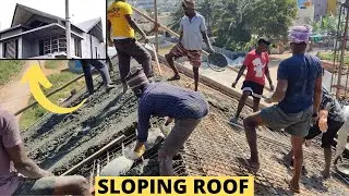 How To construct SLOPING ROOF and  Cantilever Slab - A2Z Construction Details