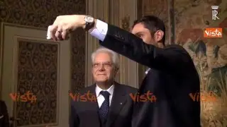 INSTAGRAM KEVIN SYSTROM SELFIE WITH THE PRESIDENT OF ITALY