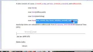 HOW TO DISPLAY DATE IN JAVASCRIPT DEMO
