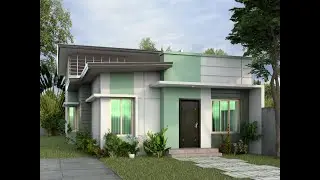 SKETCHUP ANIMATION OF 1 STOREY RESIDENTIAL BLDG. WITH UPPER FLOOR