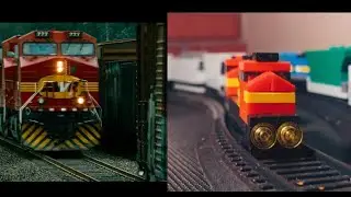 lego vs real unstoppable train |train collision|