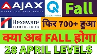 Quality Power Electrical share price🤑ajax engineering share down 3%😕hexaware share up 3%🤑Big Fall
