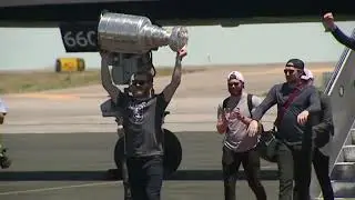 NHL champions Colorado Avalanche return to Denver following win over Lighting | Stanley Cup | Hockey