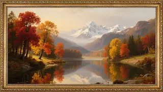 Autumn Serenity by SSM Art | Peaceful Mountain Lake Scenery  | Relaxing One-Hour Nature Painting