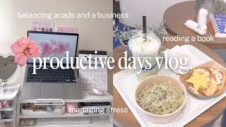 productive days as a student small business owner 🧸🎧 balancing acads ++pushing through hard days
